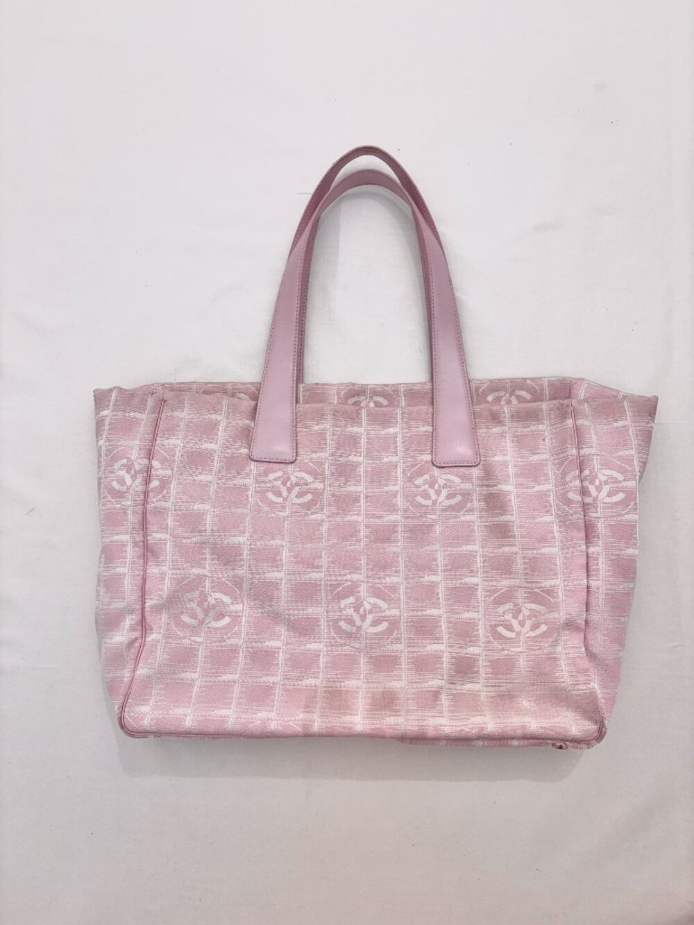Vintage Chanel Pink Travel Line Tote Bag